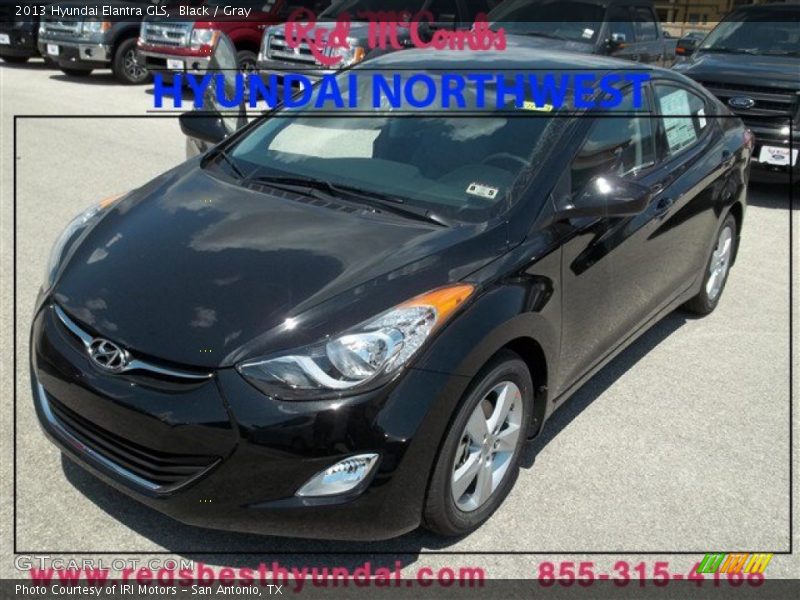 Black / Gray 2013 Hyundai Elantra GLS