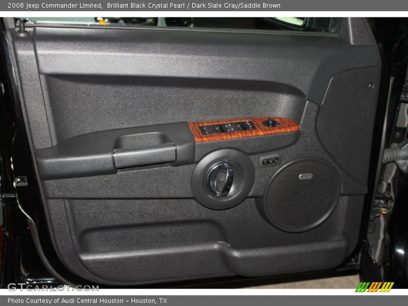 Brilliant Black Crystal Pearl / Dark Slate Gray/Saddle Brown 2008 Jeep Commander Limited