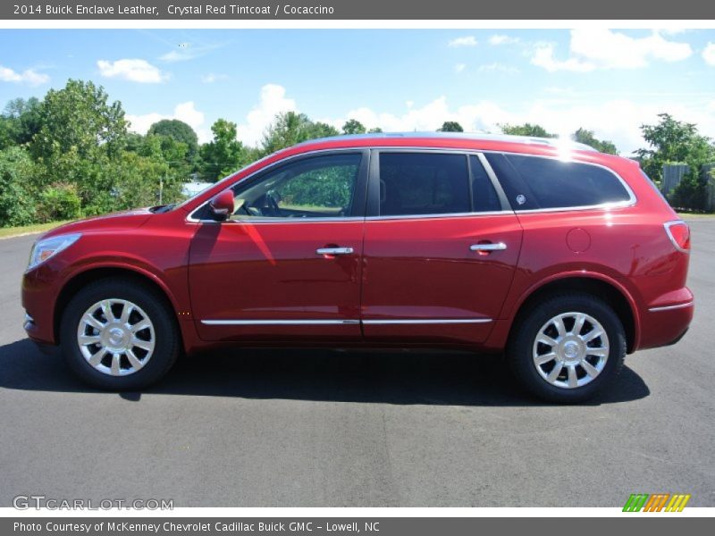 Crystal Red Tintcoat / Cocaccino 2014 Buick Enclave Leather