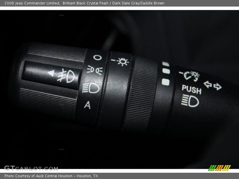 Brilliant Black Crystal Pearl / Dark Slate Gray/Saddle Brown 2008 Jeep Commander Limited