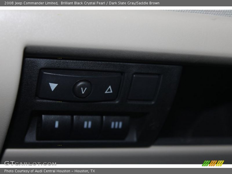 Brilliant Black Crystal Pearl / Dark Slate Gray/Saddle Brown 2008 Jeep Commander Limited