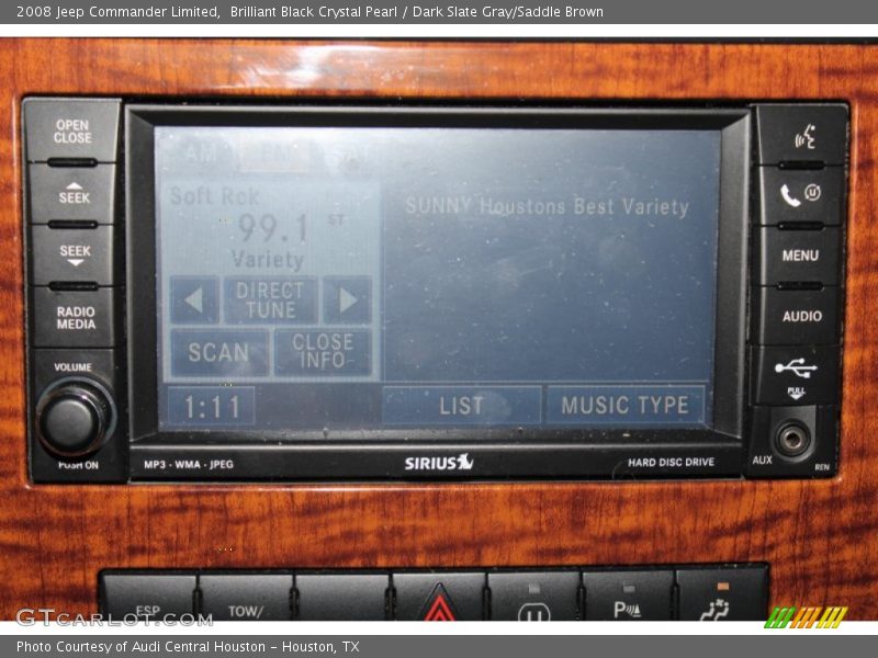 Brilliant Black Crystal Pearl / Dark Slate Gray/Saddle Brown 2008 Jeep Commander Limited