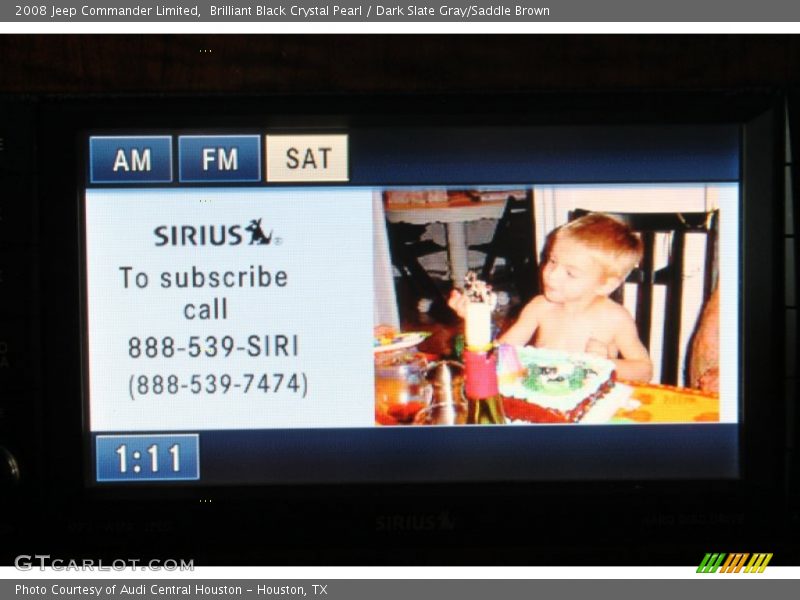 Brilliant Black Crystal Pearl / Dark Slate Gray/Saddle Brown 2008 Jeep Commander Limited