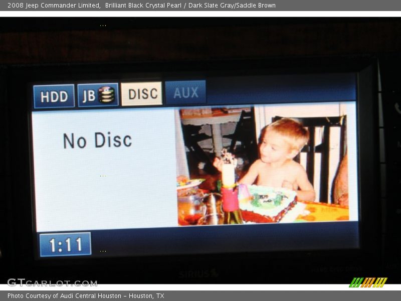 Brilliant Black Crystal Pearl / Dark Slate Gray/Saddle Brown 2008 Jeep Commander Limited