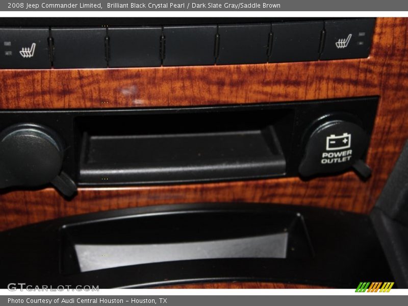 Brilliant Black Crystal Pearl / Dark Slate Gray/Saddle Brown 2008 Jeep Commander Limited