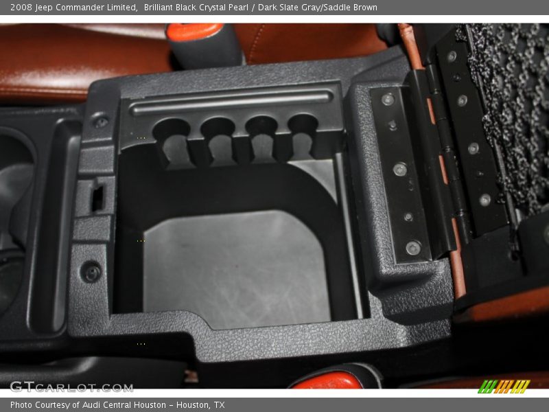 Brilliant Black Crystal Pearl / Dark Slate Gray/Saddle Brown 2008 Jeep Commander Limited