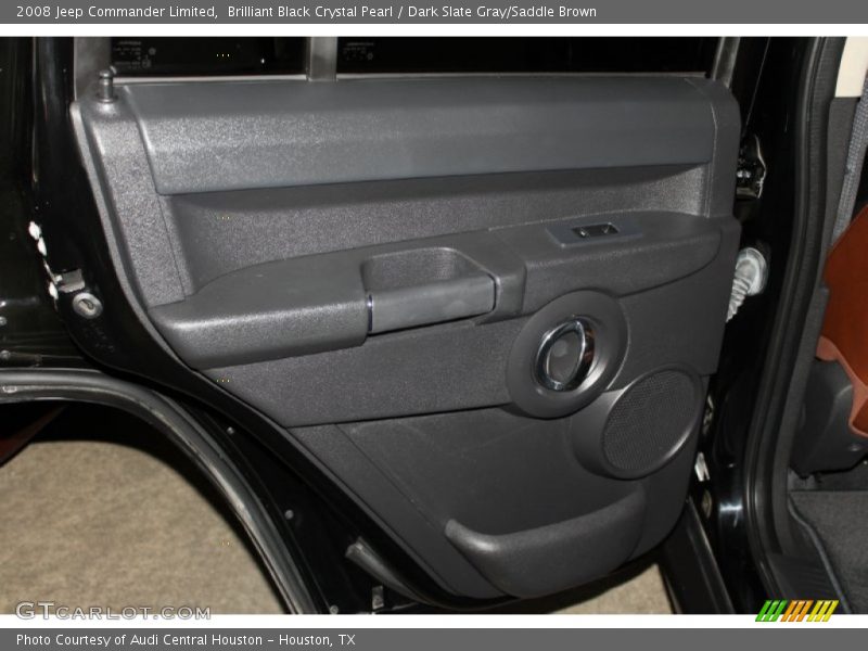Brilliant Black Crystal Pearl / Dark Slate Gray/Saddle Brown 2008 Jeep Commander Limited