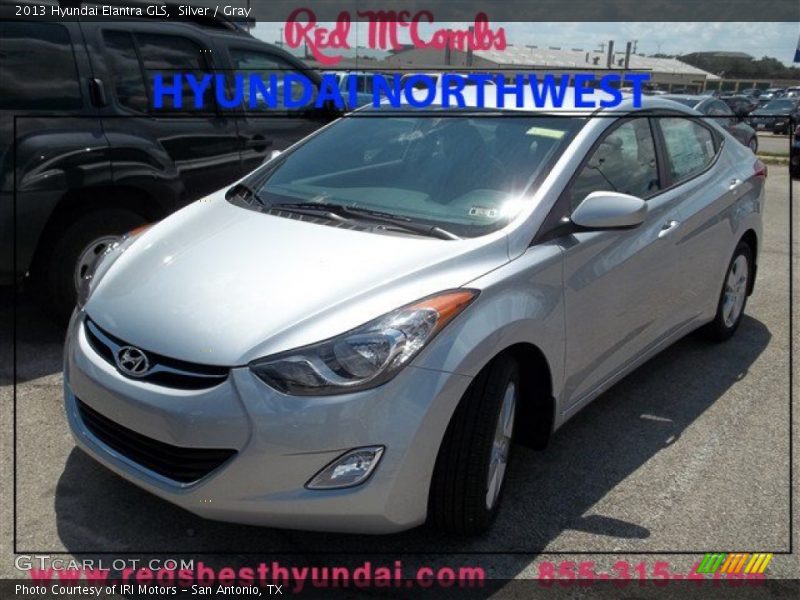 Silver / Gray 2013 Hyundai Elantra GLS