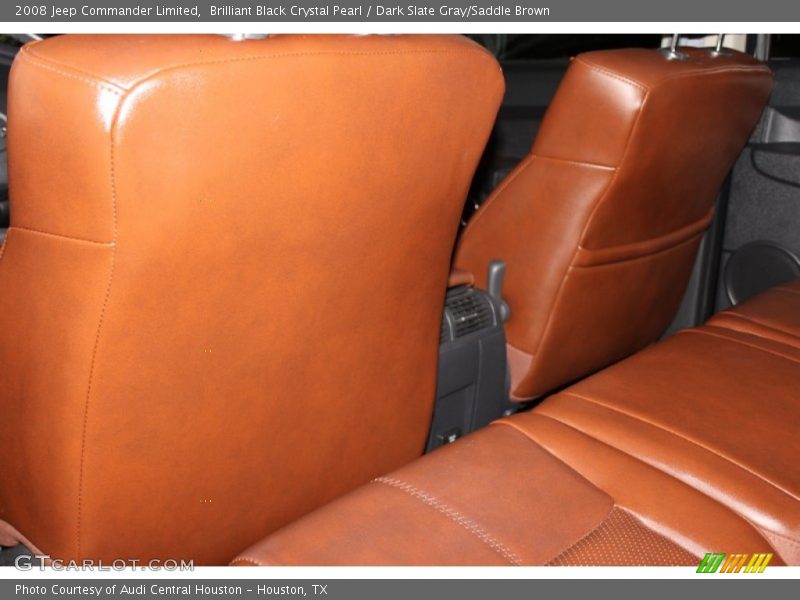 Brilliant Black Crystal Pearl / Dark Slate Gray/Saddle Brown 2008 Jeep Commander Limited
