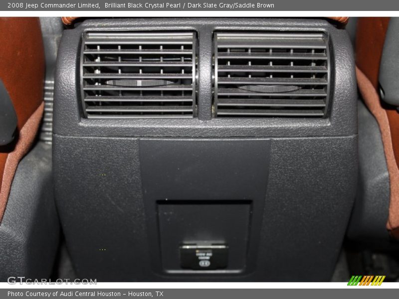 Brilliant Black Crystal Pearl / Dark Slate Gray/Saddle Brown 2008 Jeep Commander Limited