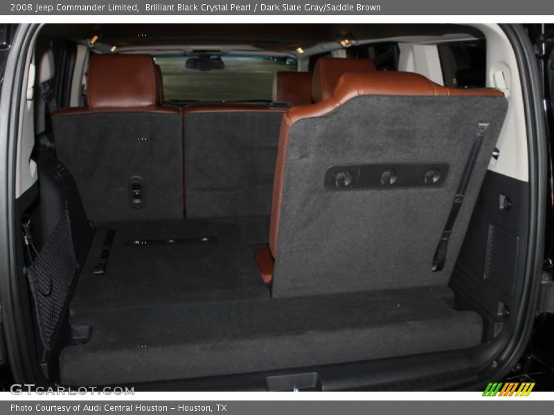 Brilliant Black Crystal Pearl / Dark Slate Gray/Saddle Brown 2008 Jeep Commander Limited