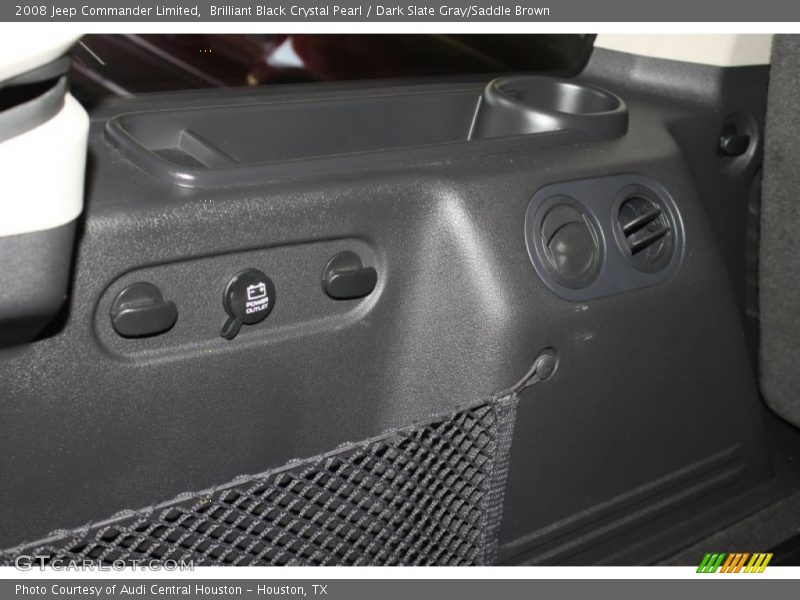 Brilliant Black Crystal Pearl / Dark Slate Gray/Saddle Brown 2008 Jeep Commander Limited