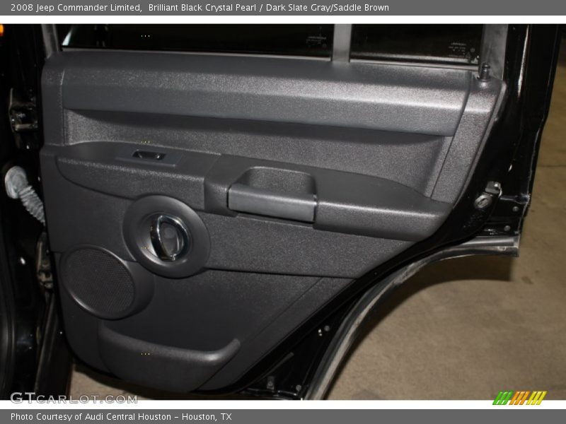 Brilliant Black Crystal Pearl / Dark Slate Gray/Saddle Brown 2008 Jeep Commander Limited
