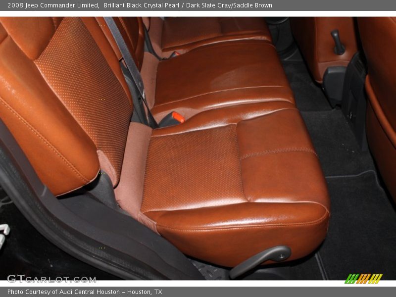 Brilliant Black Crystal Pearl / Dark Slate Gray/Saddle Brown 2008 Jeep Commander Limited