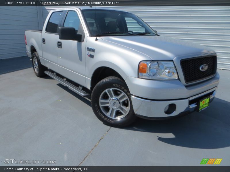 Silver Metallic / Medium/Dark Flint 2006 Ford F150 XLT SuperCrew
