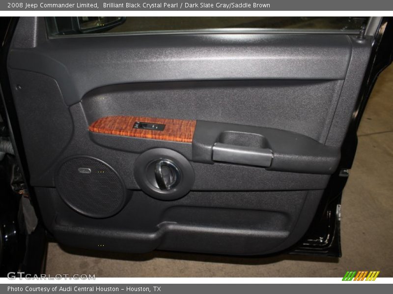 Brilliant Black Crystal Pearl / Dark Slate Gray/Saddle Brown 2008 Jeep Commander Limited
