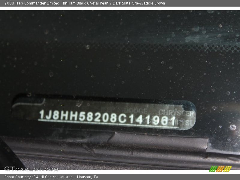Brilliant Black Crystal Pearl / Dark Slate Gray/Saddle Brown 2008 Jeep Commander Limited