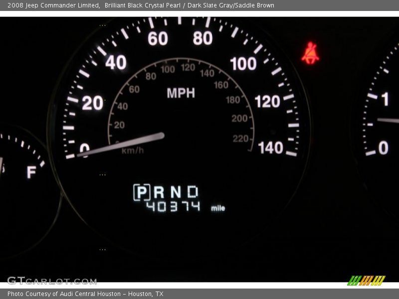 Brilliant Black Crystal Pearl / Dark Slate Gray/Saddle Brown 2008 Jeep Commander Limited