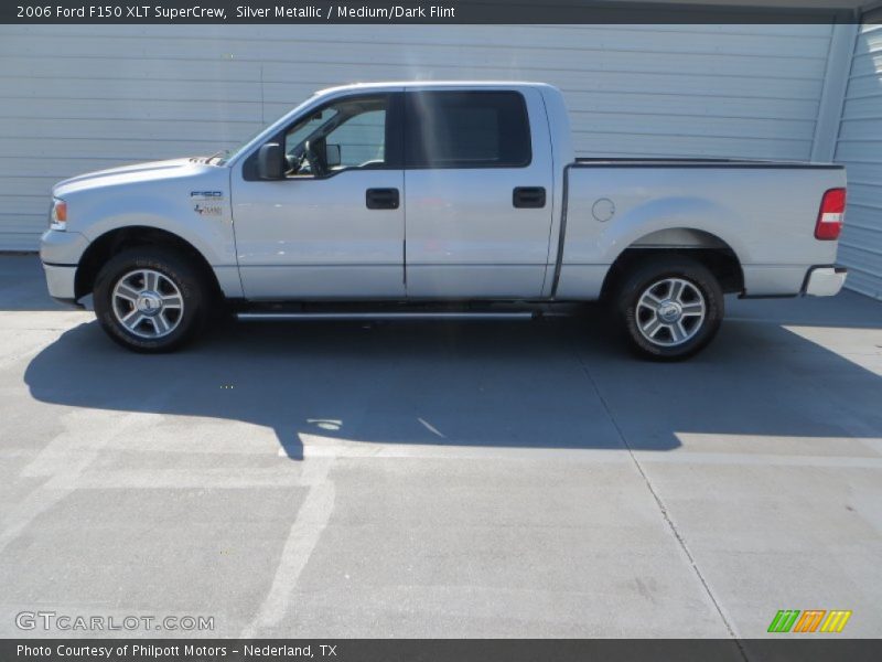 Silver Metallic / Medium/Dark Flint 2006 Ford F150 XLT SuperCrew