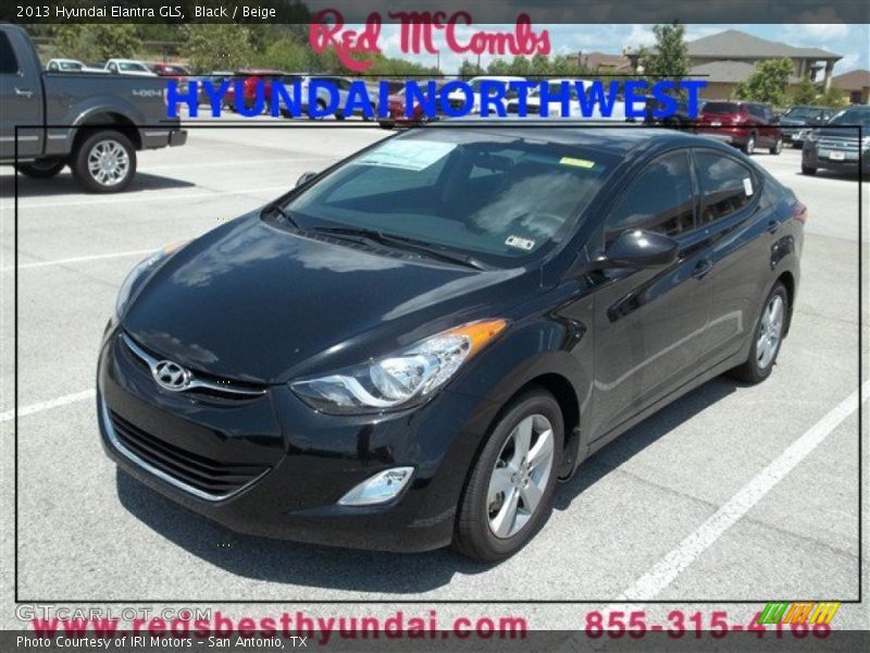 Black / Beige 2013 Hyundai Elantra GLS