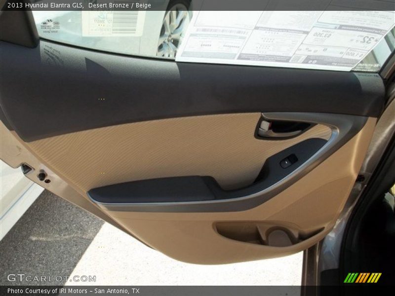 Desert Bronze / Beige 2013 Hyundai Elantra GLS