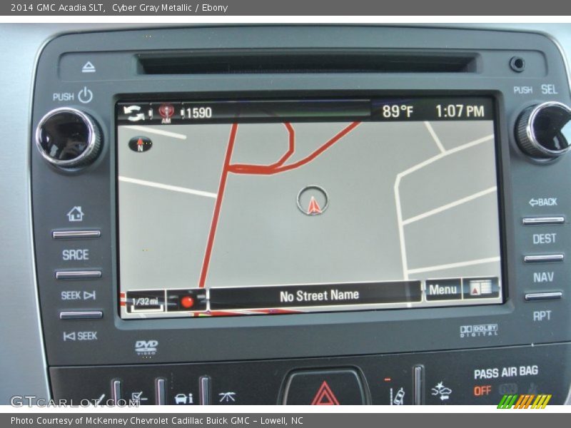 Cyber Gray Metallic / Ebony 2014 GMC Acadia SLT