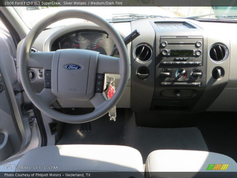 Silver Metallic / Medium/Dark Flint 2006 Ford F150 XLT SuperCrew