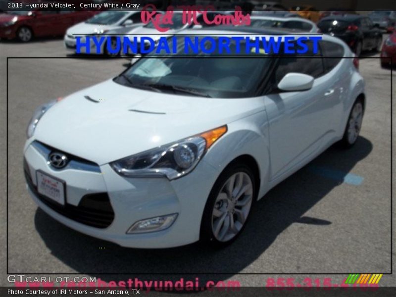 Century White / Gray 2013 Hyundai Veloster