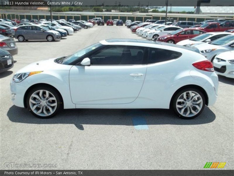 Century White / Gray 2013 Hyundai Veloster