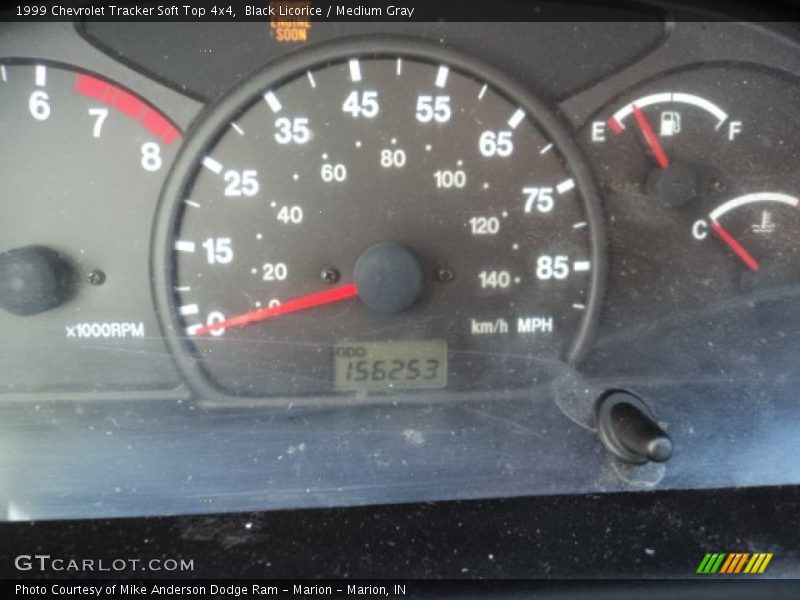 Black Licorice / Medium Gray 1999 Chevrolet Tracker Soft Top 4x4