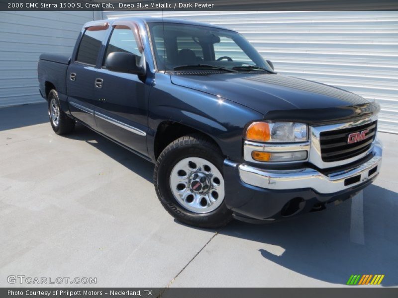 Deep Blue Metallic / Dark Pewter 2006 GMC Sierra 1500 SL Crew Cab