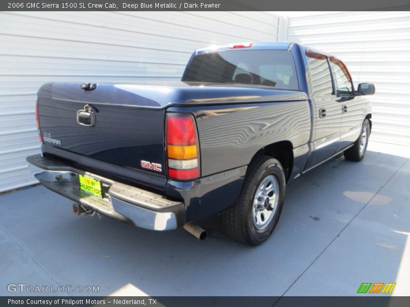 Deep Blue Metallic / Dark Pewter 2006 GMC Sierra 1500 SL Crew Cab