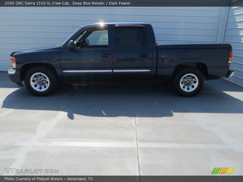 Deep Blue Metallic / Dark Pewter 2006 GMC Sierra 1500 SL Crew Cab