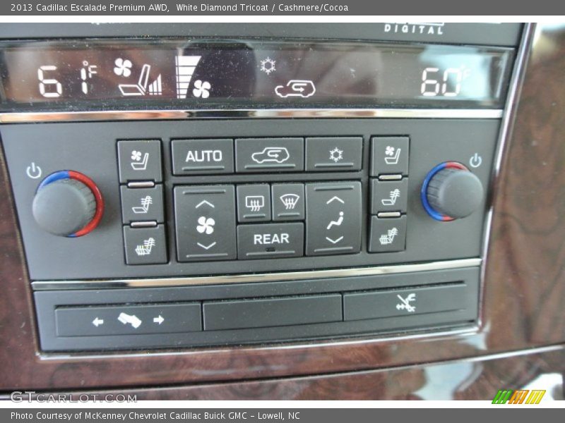 White Diamond Tricoat / Cashmere/Cocoa 2013 Cadillac Escalade Premium AWD