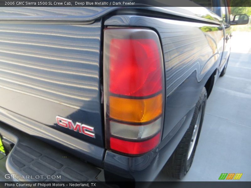 Deep Blue Metallic / Dark Pewter 2006 GMC Sierra 1500 SL Crew Cab