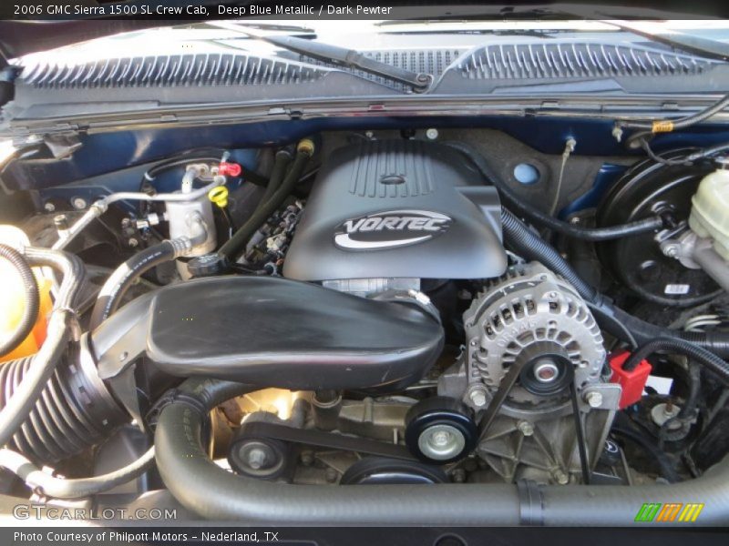 Deep Blue Metallic / Dark Pewter 2006 GMC Sierra 1500 SL Crew Cab