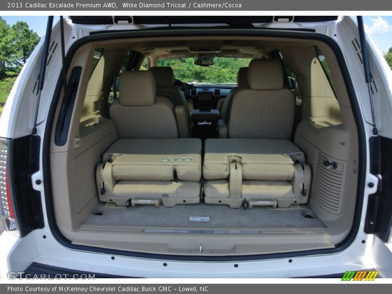 White Diamond Tricoat / Cashmere/Cocoa 2013 Cadillac Escalade Premium AWD