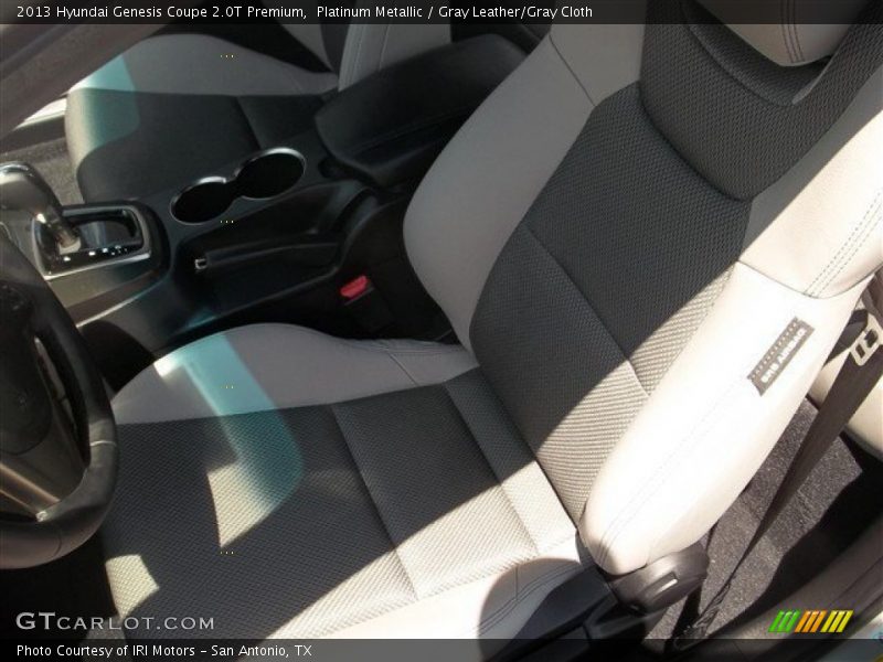 Platinum Metallic / Gray Leather/Gray Cloth 2013 Hyundai Genesis Coupe 2.0T Premium