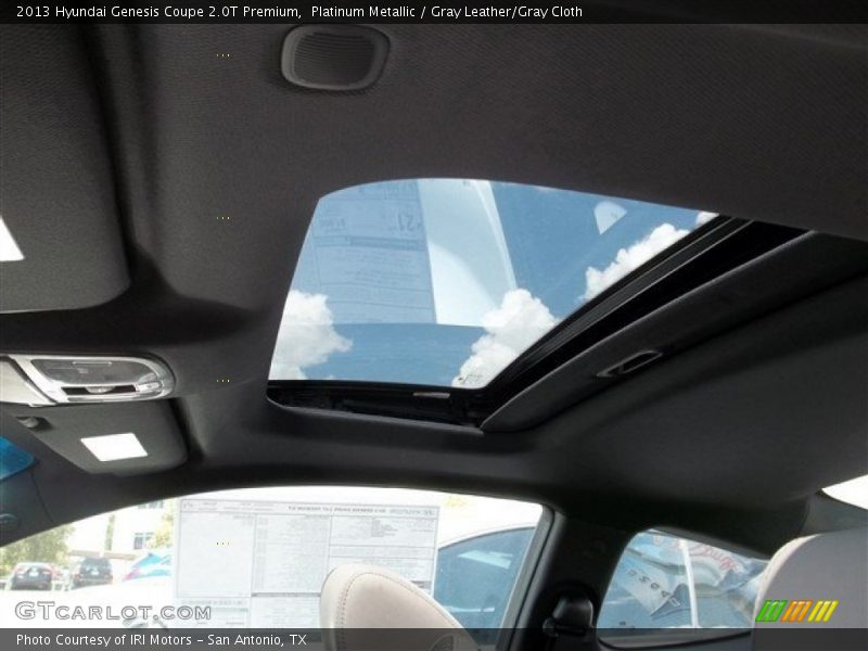 Platinum Metallic / Gray Leather/Gray Cloth 2013 Hyundai Genesis Coupe 2.0T Premium