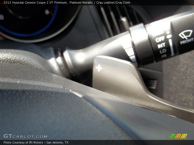 Platinum Metallic / Gray Leather/Gray Cloth 2013 Hyundai Genesis Coupe 2.0T Premium