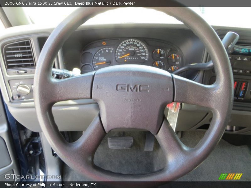 Deep Blue Metallic / Dark Pewter 2006 GMC Sierra 1500 SL Crew Cab