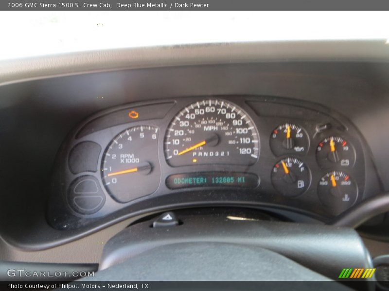 Deep Blue Metallic / Dark Pewter 2006 GMC Sierra 1500 SL Crew Cab