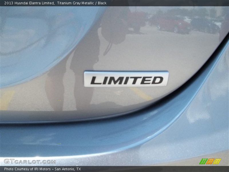 Titanium Gray Metallic / Black 2013 Hyundai Elantra Limited