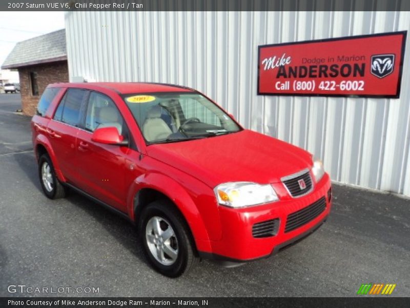 Chili Pepper Red / Tan 2007 Saturn VUE V6