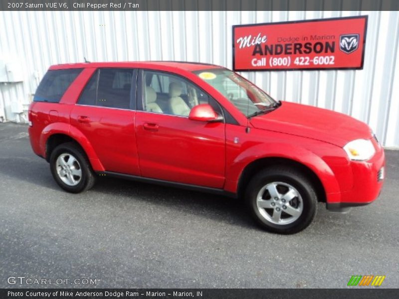 Chili Pepper Red / Tan 2007 Saturn VUE V6