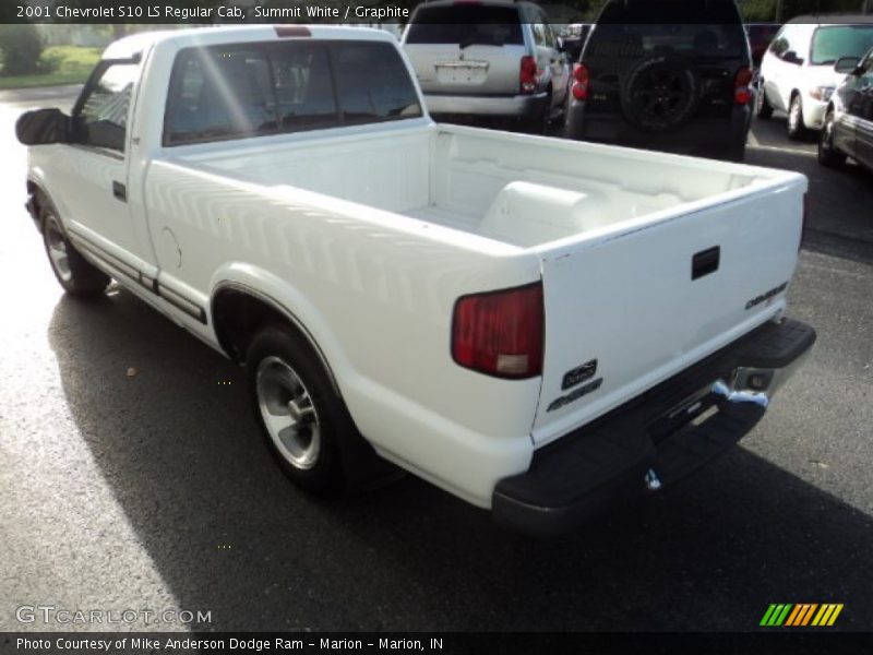 Summit White / Graphite 2001 Chevrolet S10 LS Regular Cab