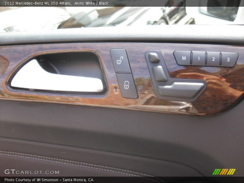 Arctic White / Black 2012 Mercedes-Benz ML 350 4Matic