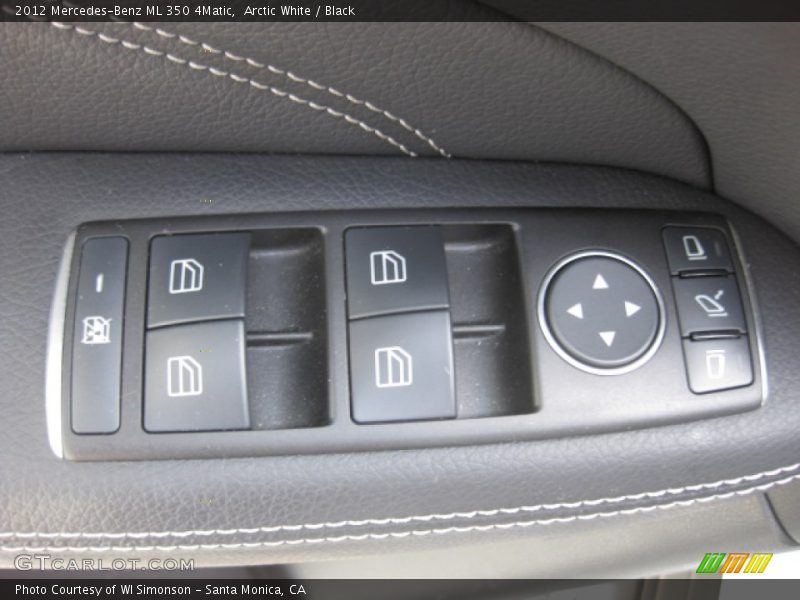 Arctic White / Black 2012 Mercedes-Benz ML 350 4Matic