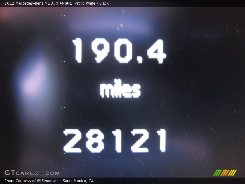 Arctic White / Black 2012 Mercedes-Benz ML 350 4Matic