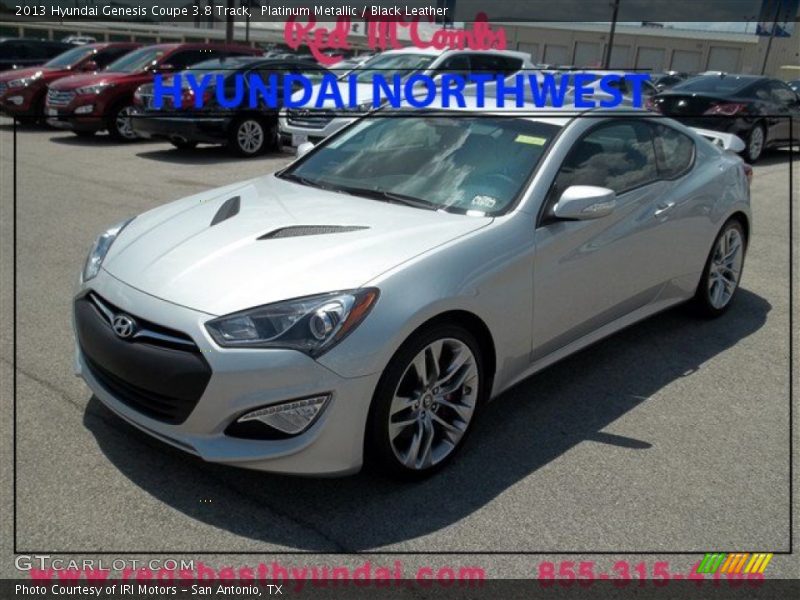 Platinum Metallic / Black Leather 2013 Hyundai Genesis Coupe 3.8 Track